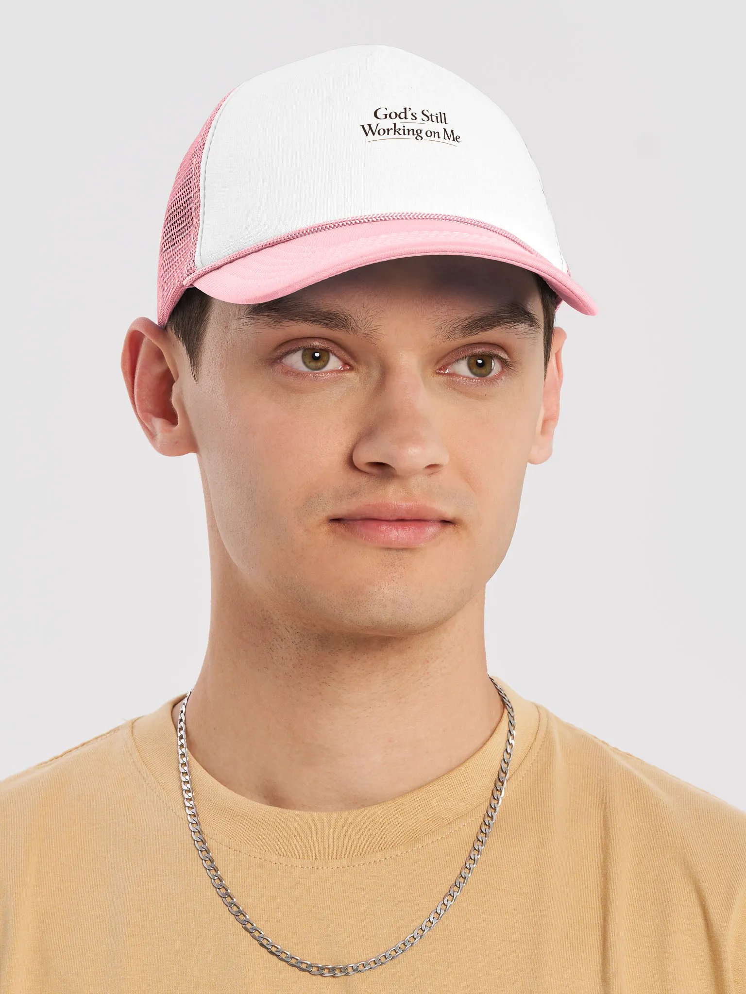 God's Still Working on Me Hat product image (29)