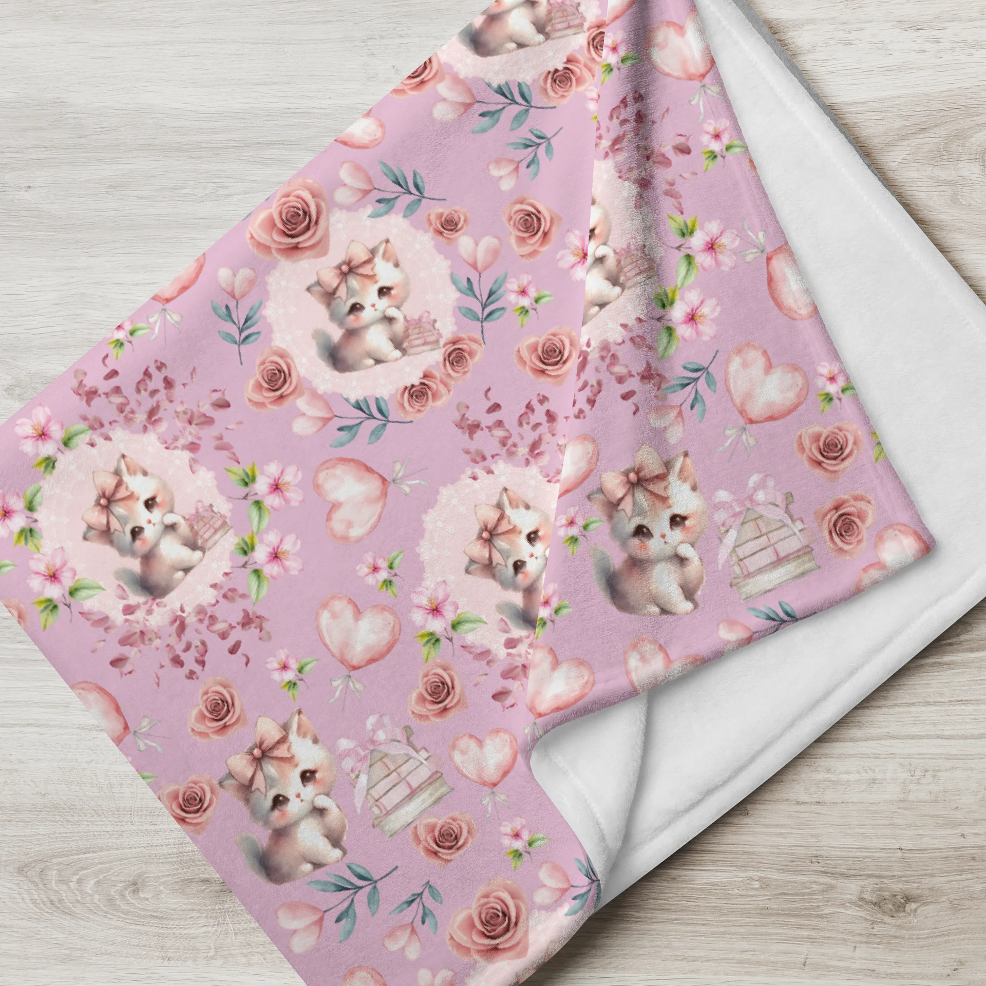 Bookish Kitten Throw Blanket product image (3)
