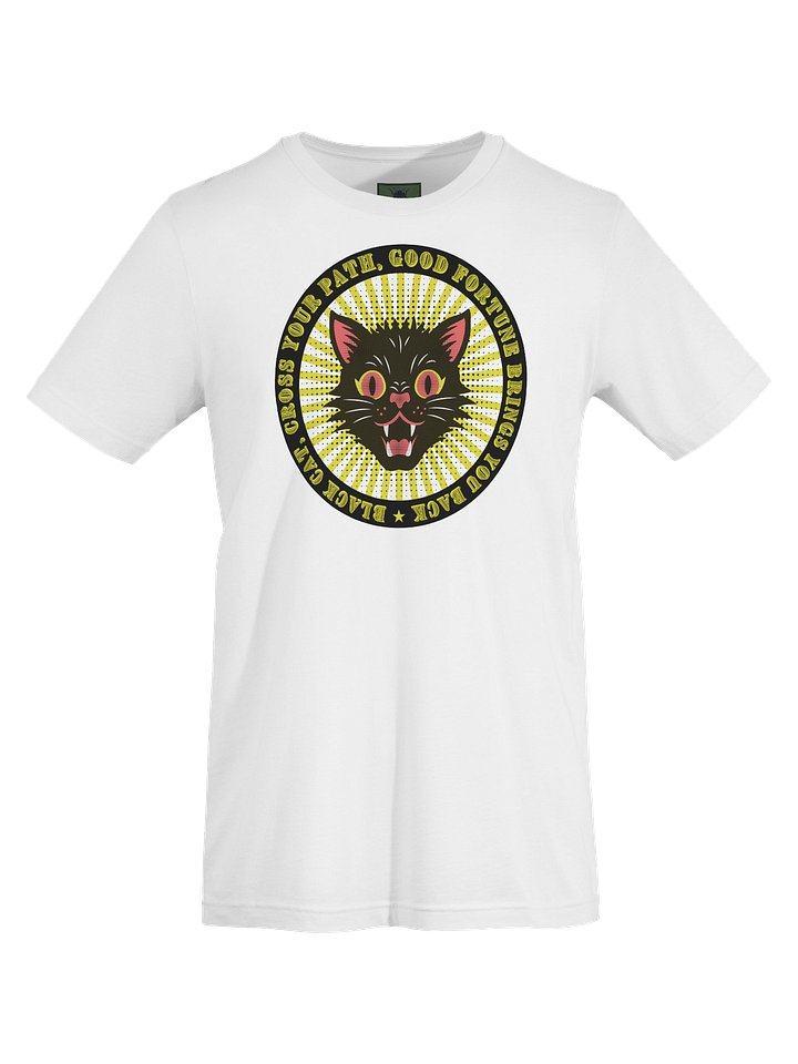 Lucky Black Black Cat Graphic T-Shirt product image (1)
