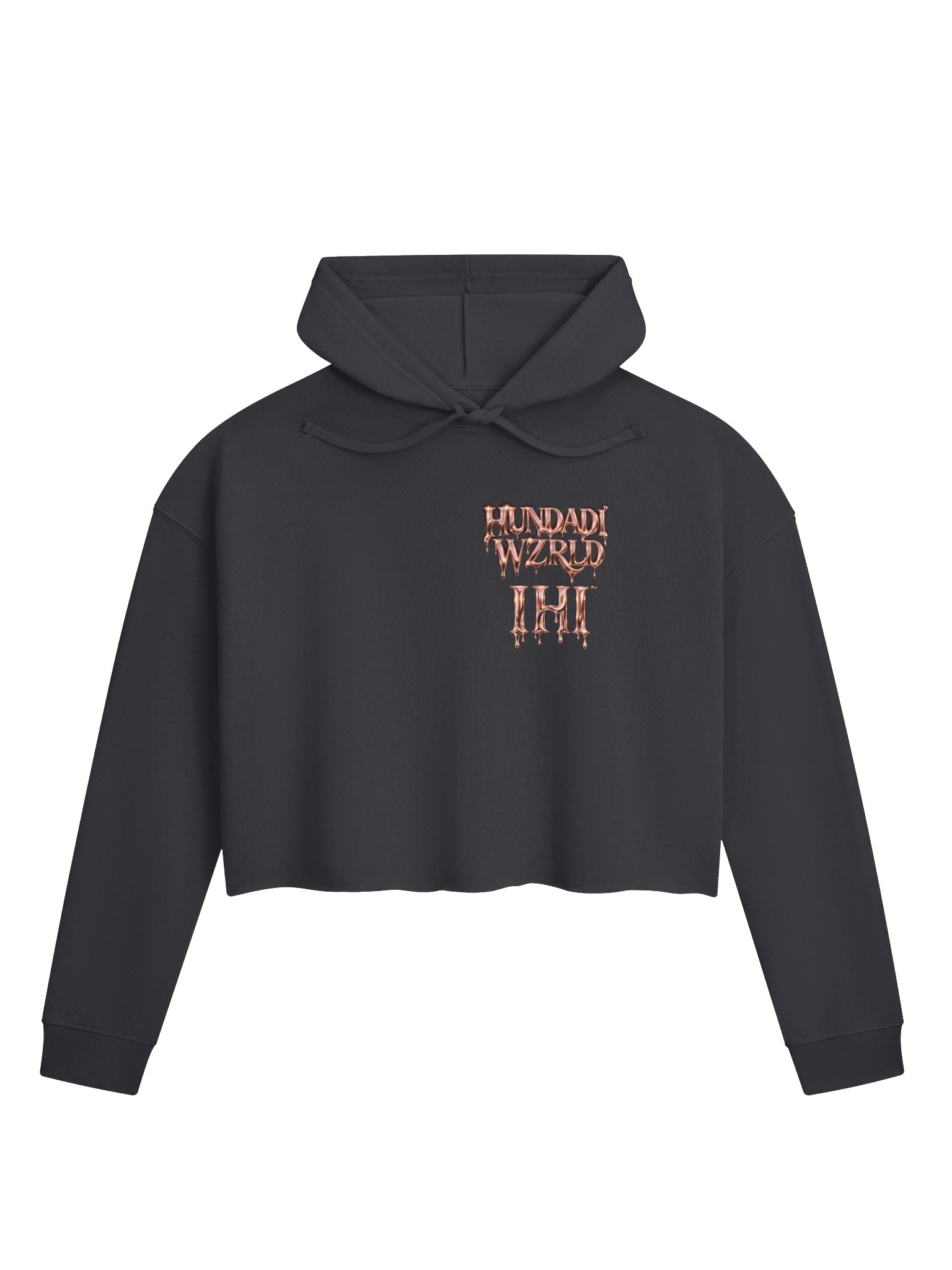 HUNDADI - ROSE GOLD CROP HOODIE product image (1)