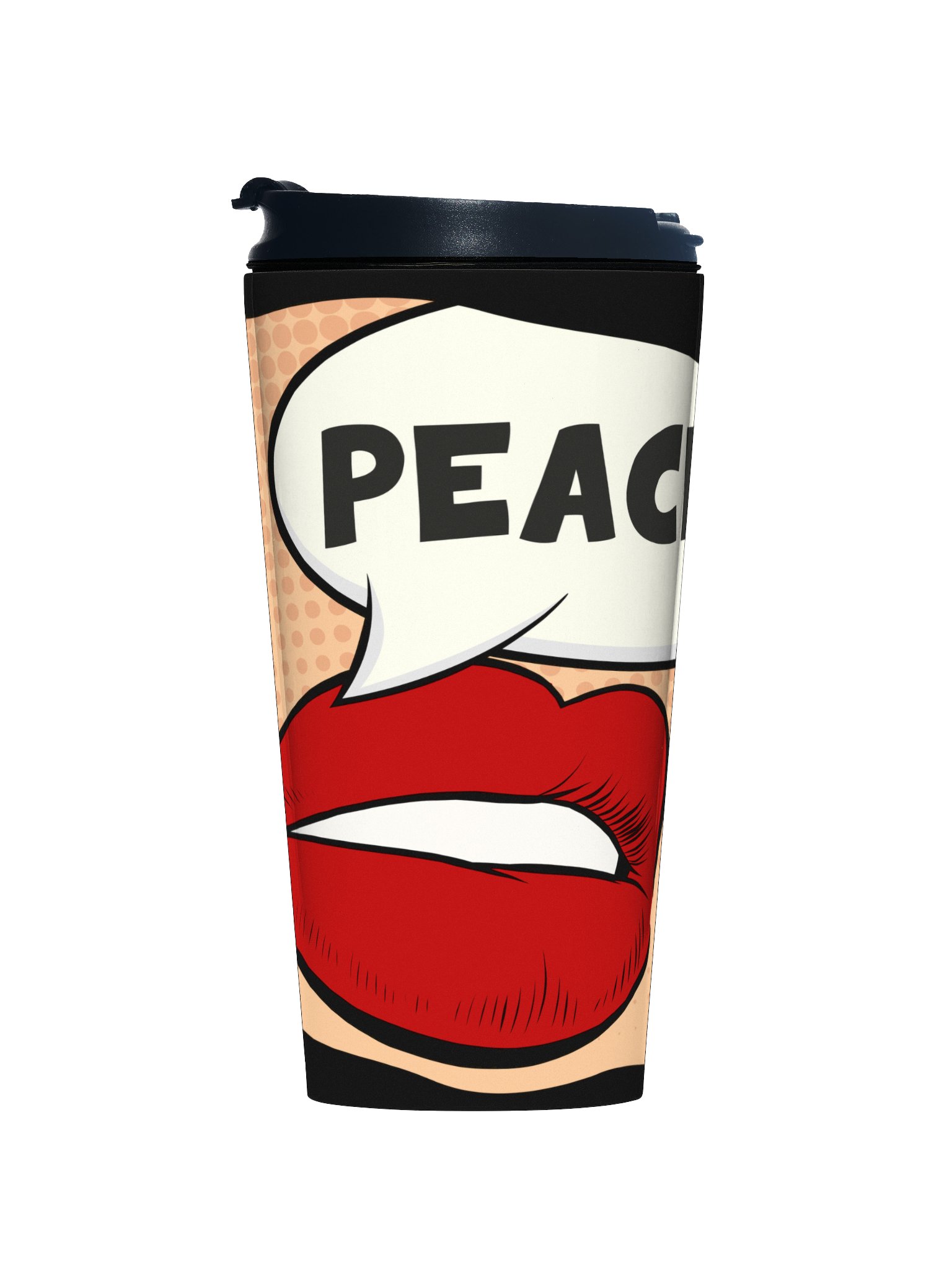 STAINLESS STEEL TRAVEL MUG, PEACE product image (2)