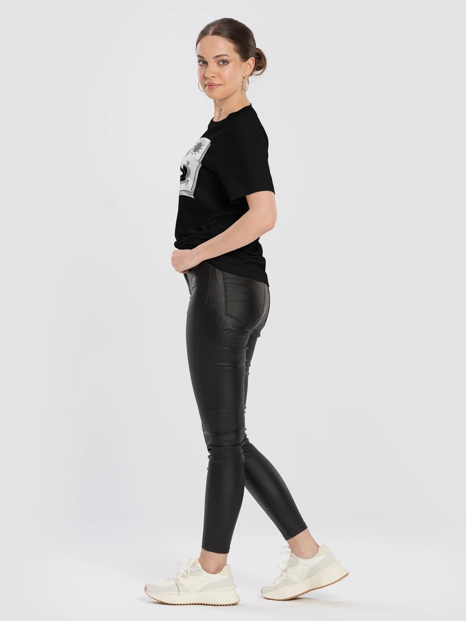 Small Moments, Kept on Paper Black and White T-Shirt product image (10)
