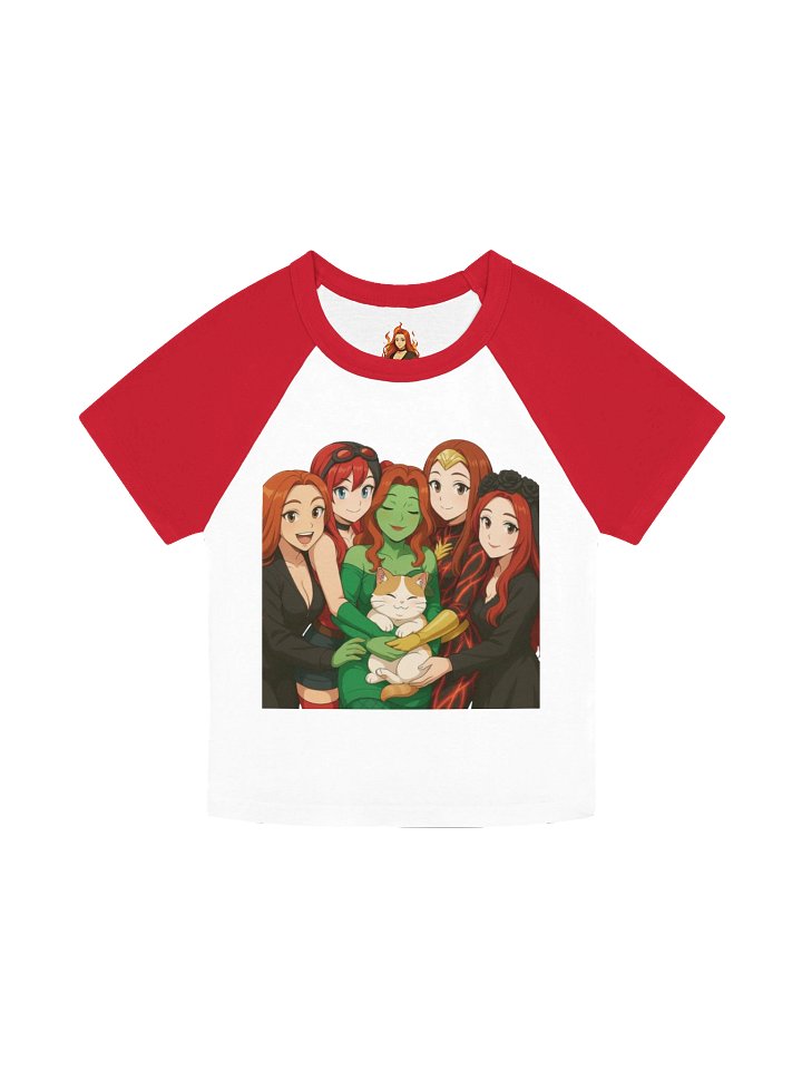 All Red's Micro Rib Raglan Baby Tee product image (1)