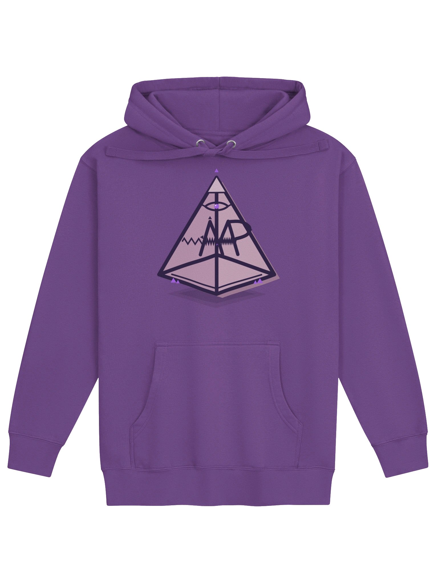 Mt. AMP Pyramid 3D Hoodie — Purple product image (1)