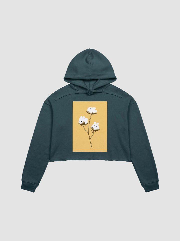 Cute Cotton Rabbit Crop Hoodie product image (4)