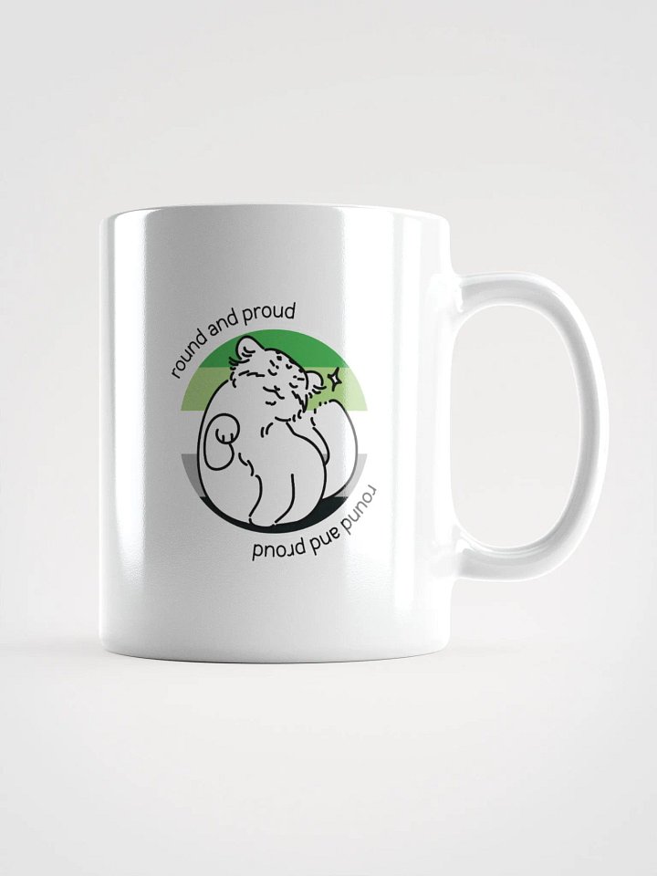 Round and Proud Manul Aromantic Version - White Mug product image (2)