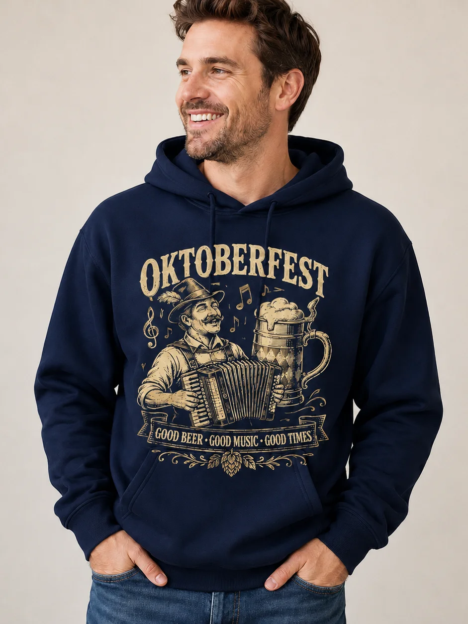 Oktoberfest Good Beer Good Music Vintage Hoodie product image (2)