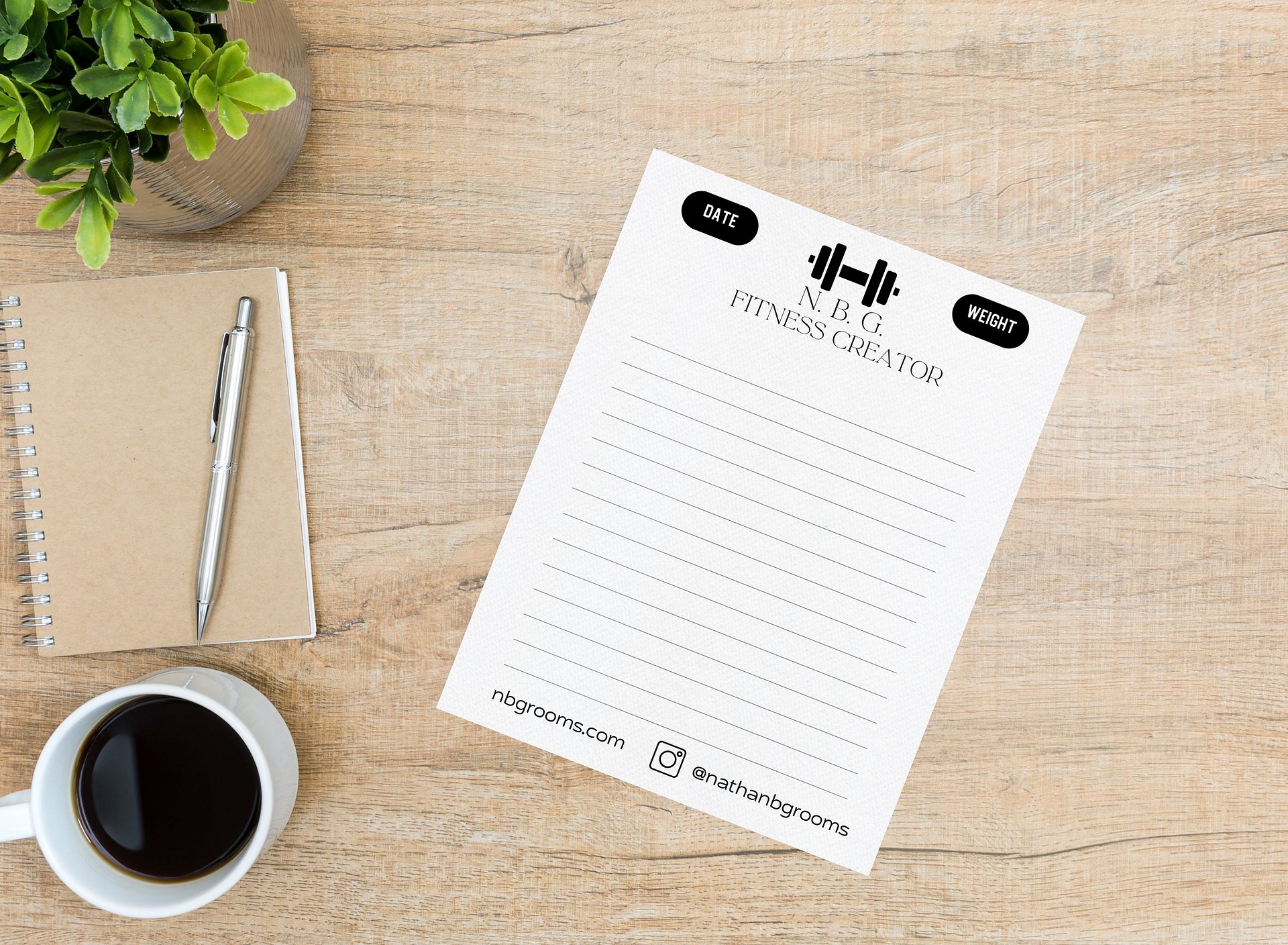 Fitness Routine Notepad product image (1)