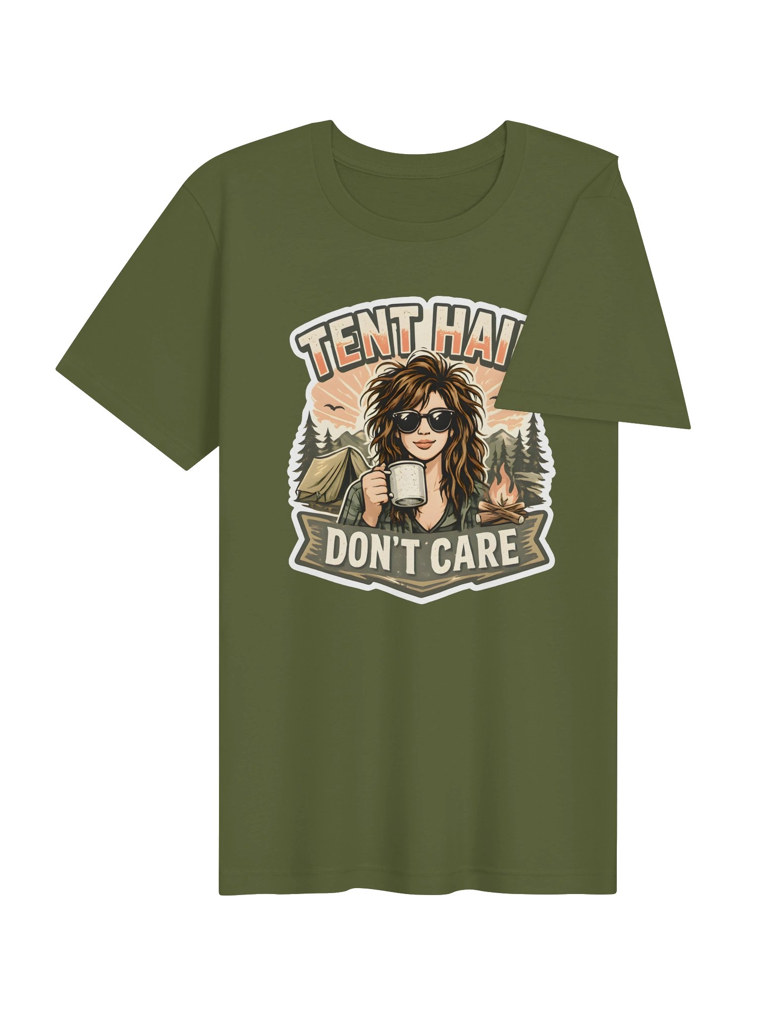 Tent Hair, Don’t Care Camping Tee product image (17)
