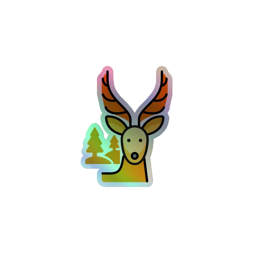 Vadideki Geyik Holographic Sticker Set product image (1)