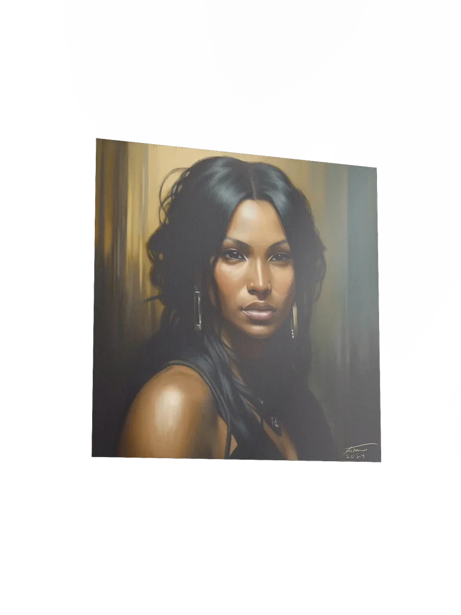 JULIA: Melancholic Portrait Painting (10x10 Print) product image (3)