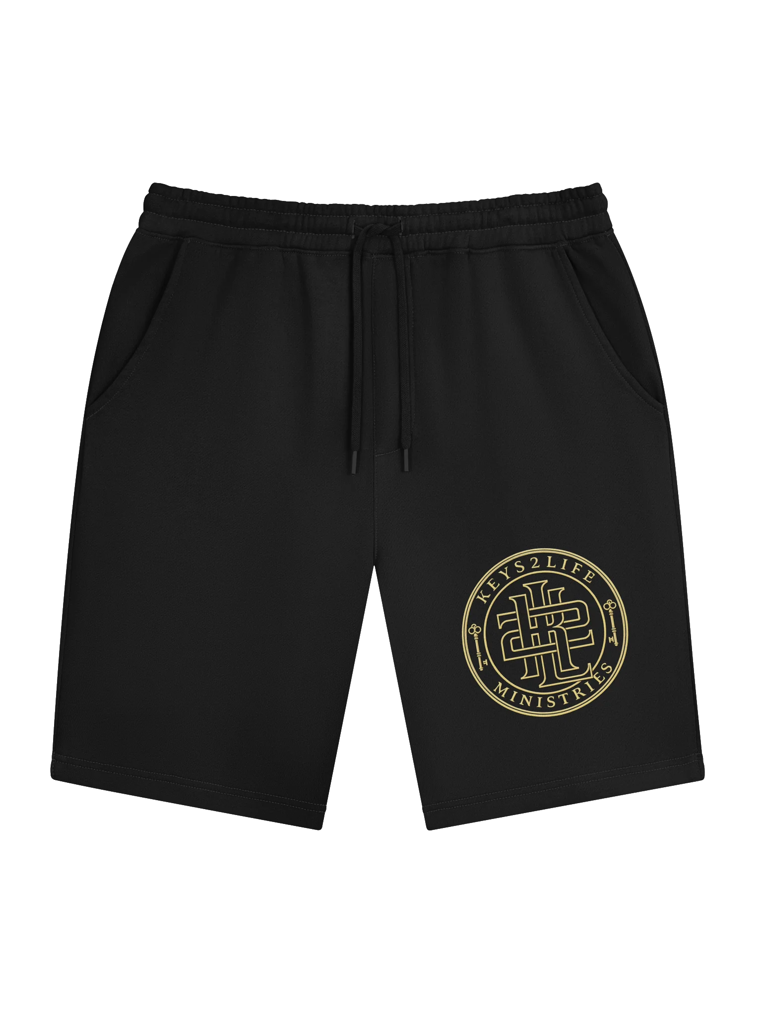 Keys2Life Ministries Gold Emblem Shorts product image (3)