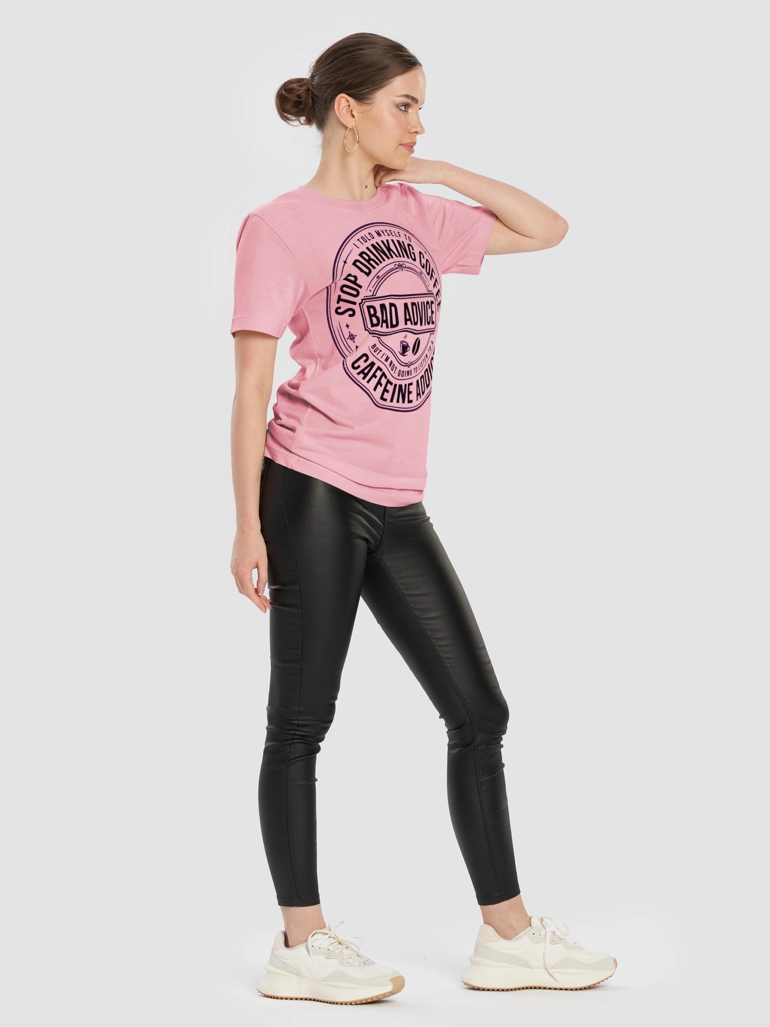 EA Coffee Confessions – Stop Drinking Coffee Funny T-Shirt (Black Ink) product image (2)