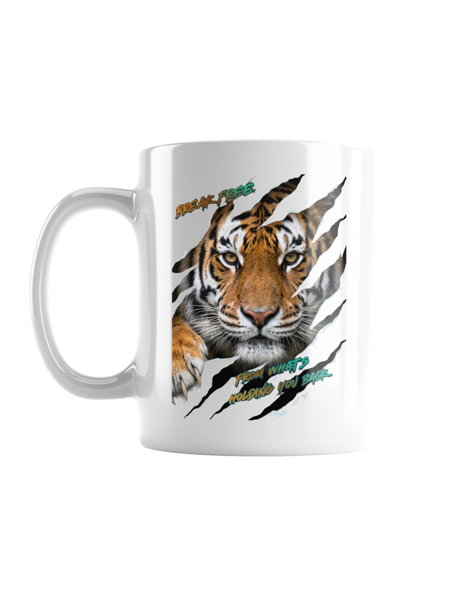 Mind Matter - Break Free - Tiger Mug White product image (1)