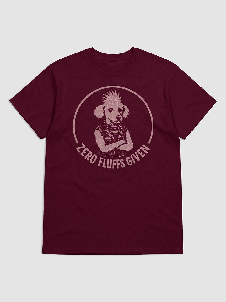 Funny Punk Dog T-Shirt – Zero Fluffs Given Poodle Tee – Cute Rebellious Shirt for Dog Lovers, Sarcastic Pet Parents & Animal Attitude Fans product image (1)