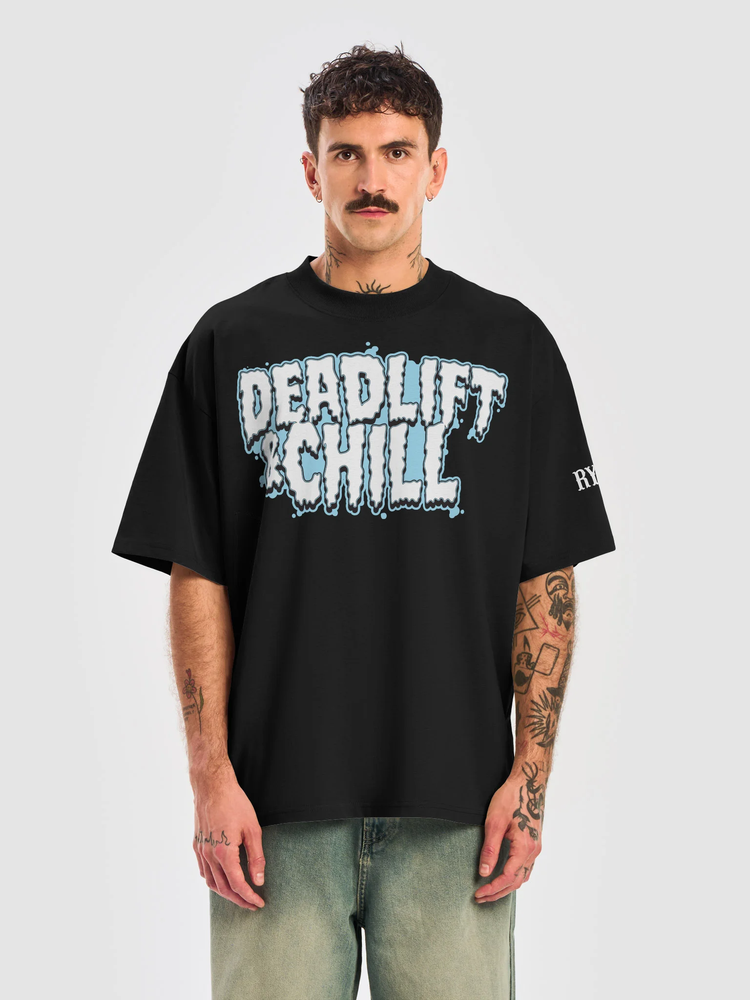 Deadlift & CHILL 2 OVERSIZED TEE product image (5)