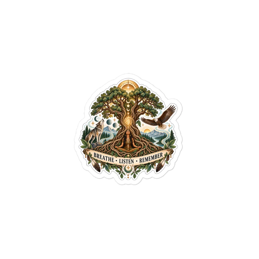 Breathe • Listen • Remember Spirit Sticker product image (1)