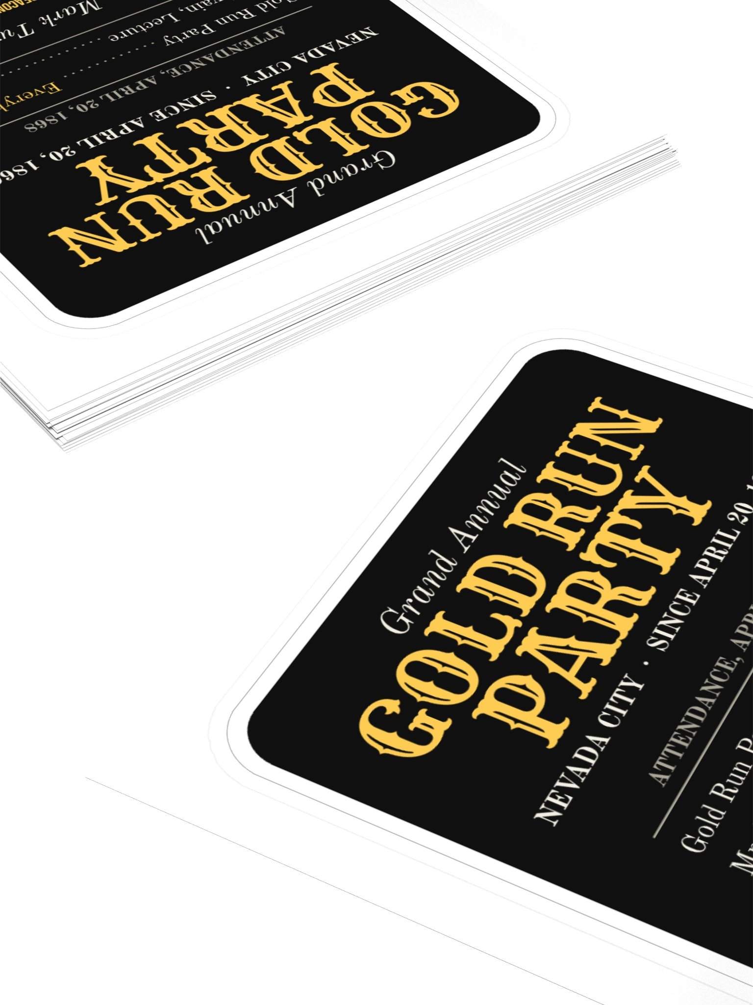Gold Run Party Sticker product image (4)