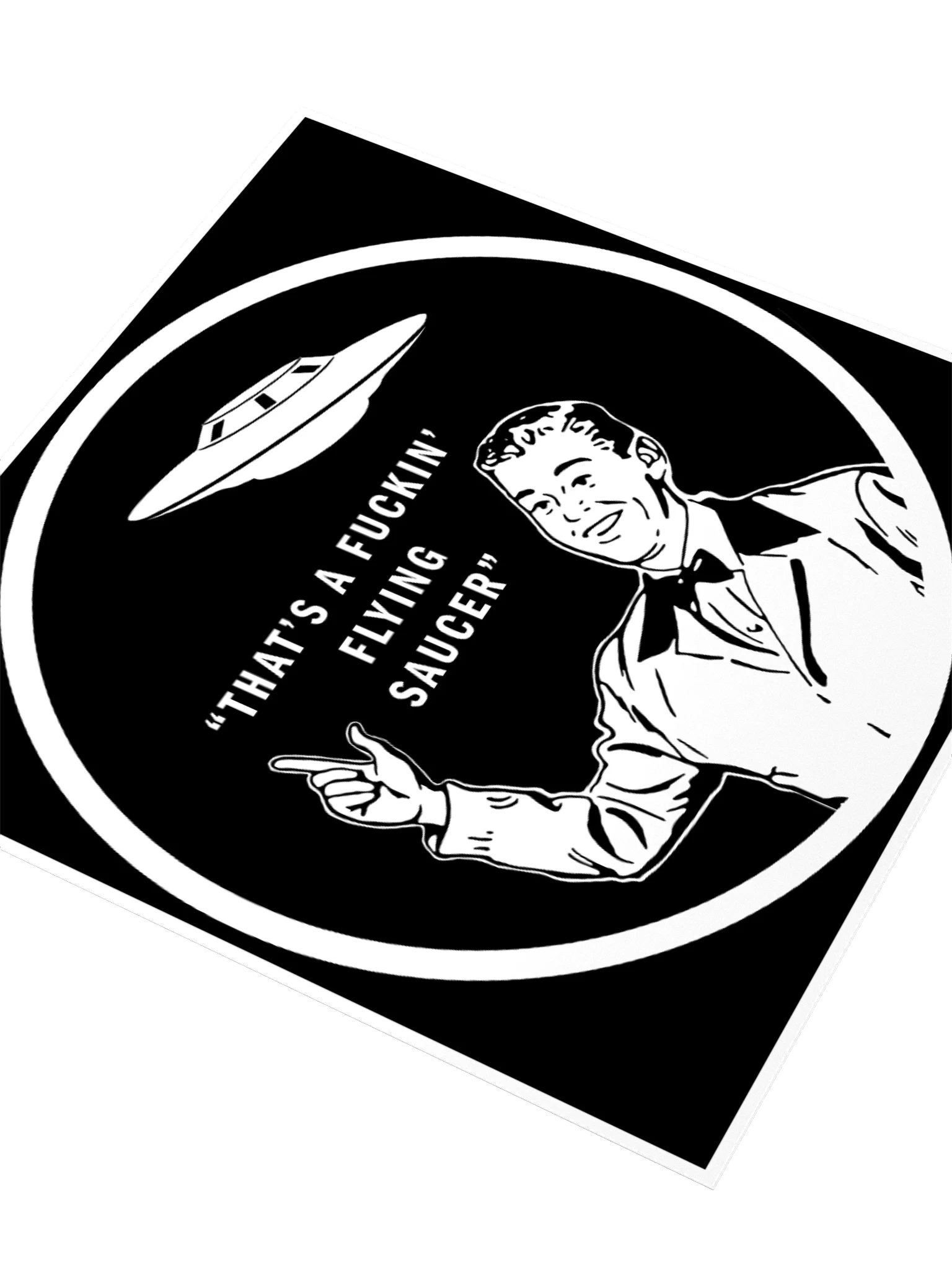 FLYING SAUCER STICKER product image (3)