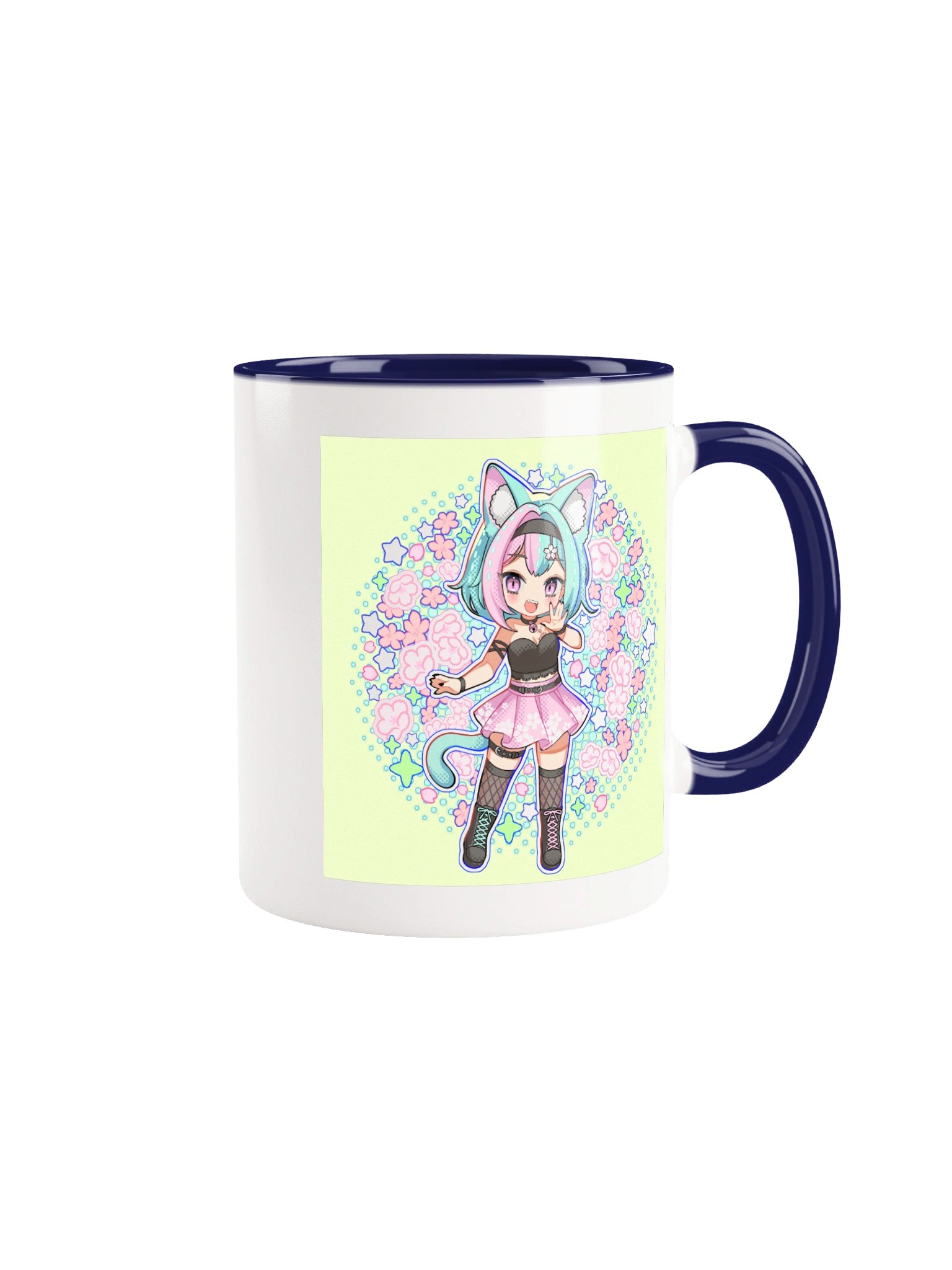 ChibiTiff Cherry Blossoms (with Logo) Mug product image (1)