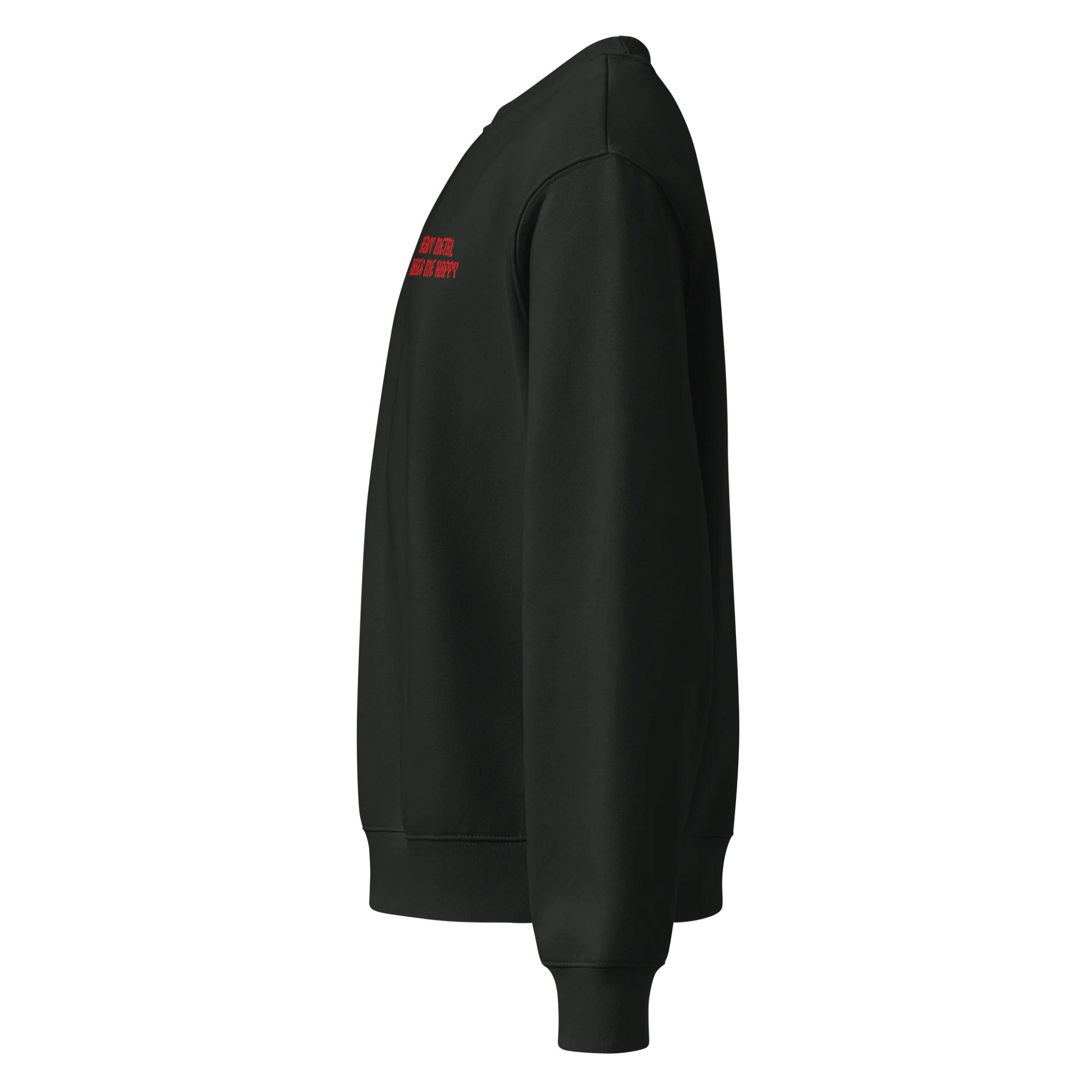 "Heavy Metal Makes Me Happy" Embroidered Sweatshirt product image (3)