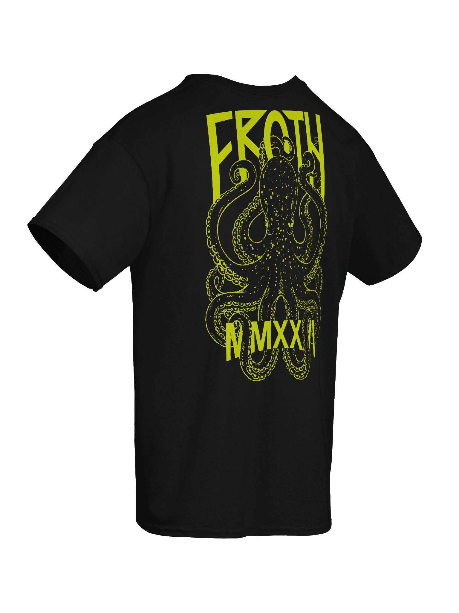 FROTH Octopus Tee - Black / Chartruese product image (8)