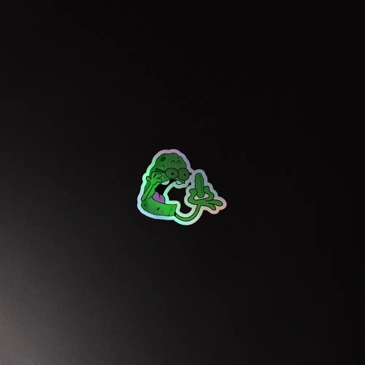 Holographic Surprise Pickle Sticker product image (2)