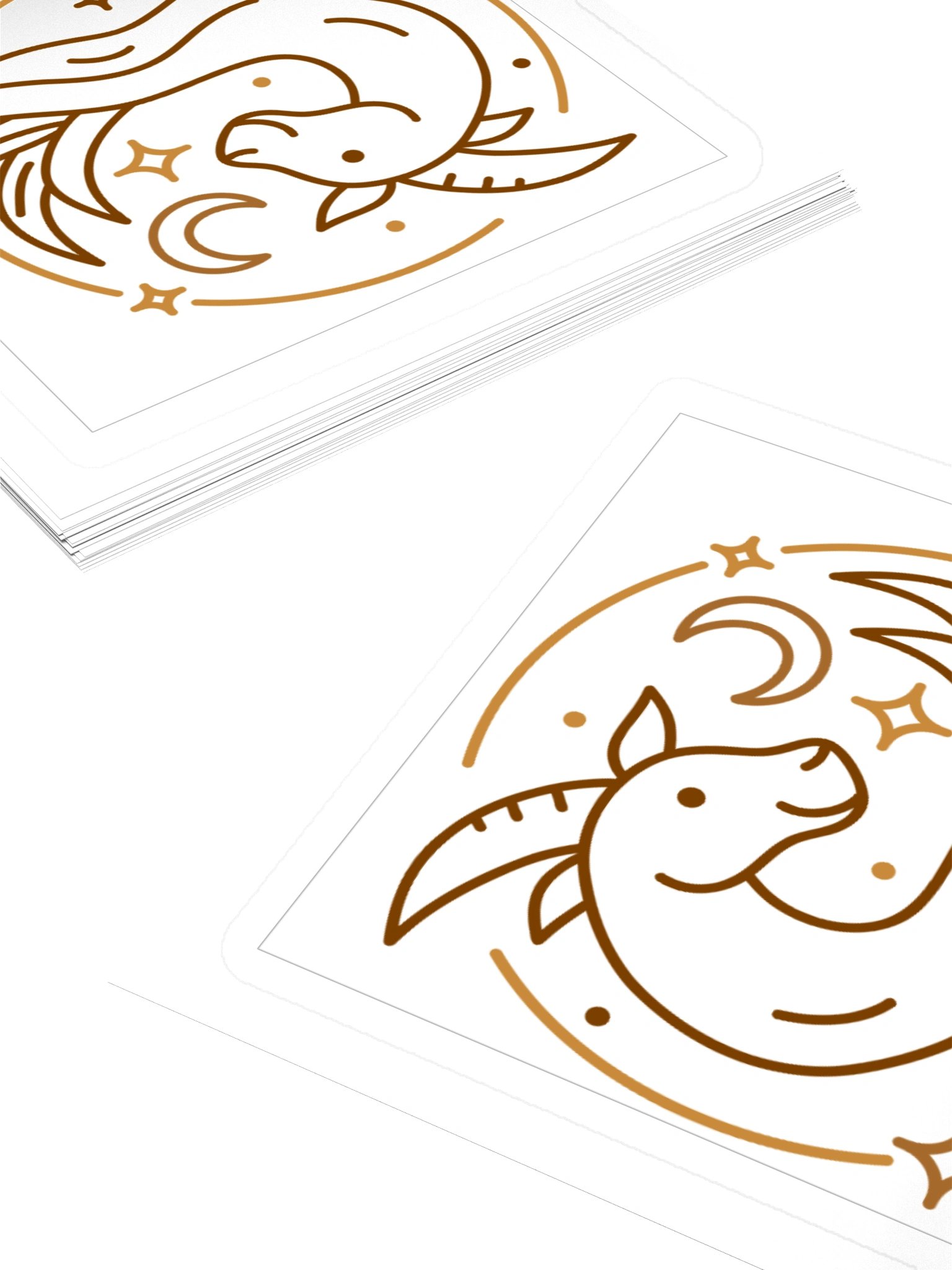 Capricorn Zodiac Sticker — Earthy Circular Emblem Design product image (4)