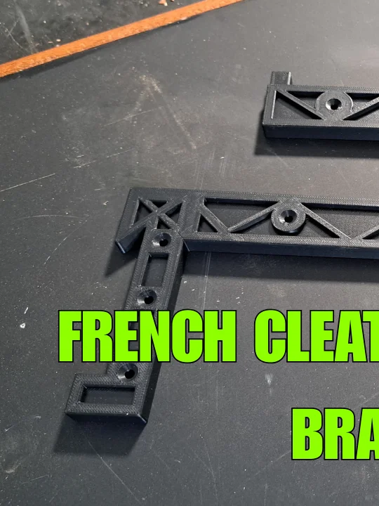 15mm French Cleat Brackets 3D Print Stl File Bundle product image (7)