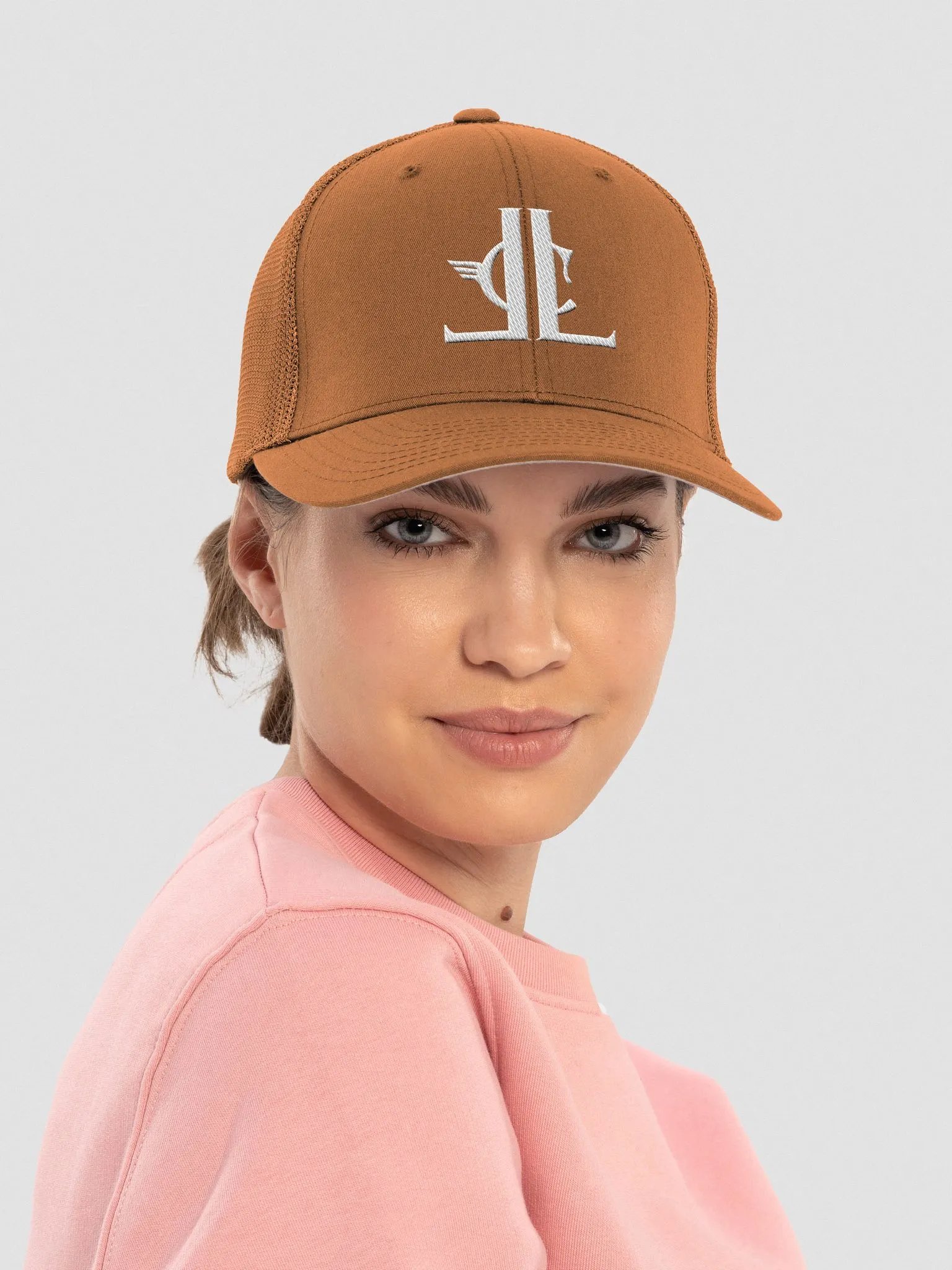 Legacy Co Official - White Logo Flexfit Mesh Back Trucker Hat product image (18)