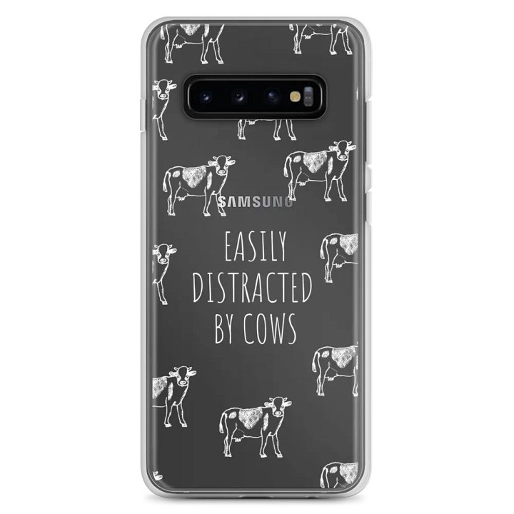 "Easily distracted by cows" clear case for Samsung® product image (7)