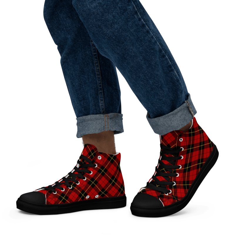 Wallace Tartan Men's High Top Shoes product image (5)