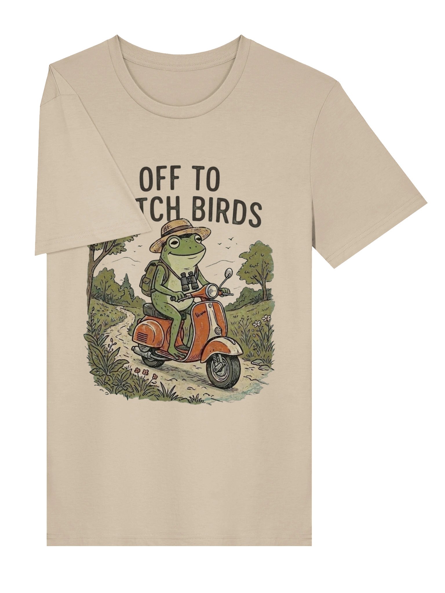 Chill Frog Scooter Ride – Outdoor Unisex Life Shirt product image (3)