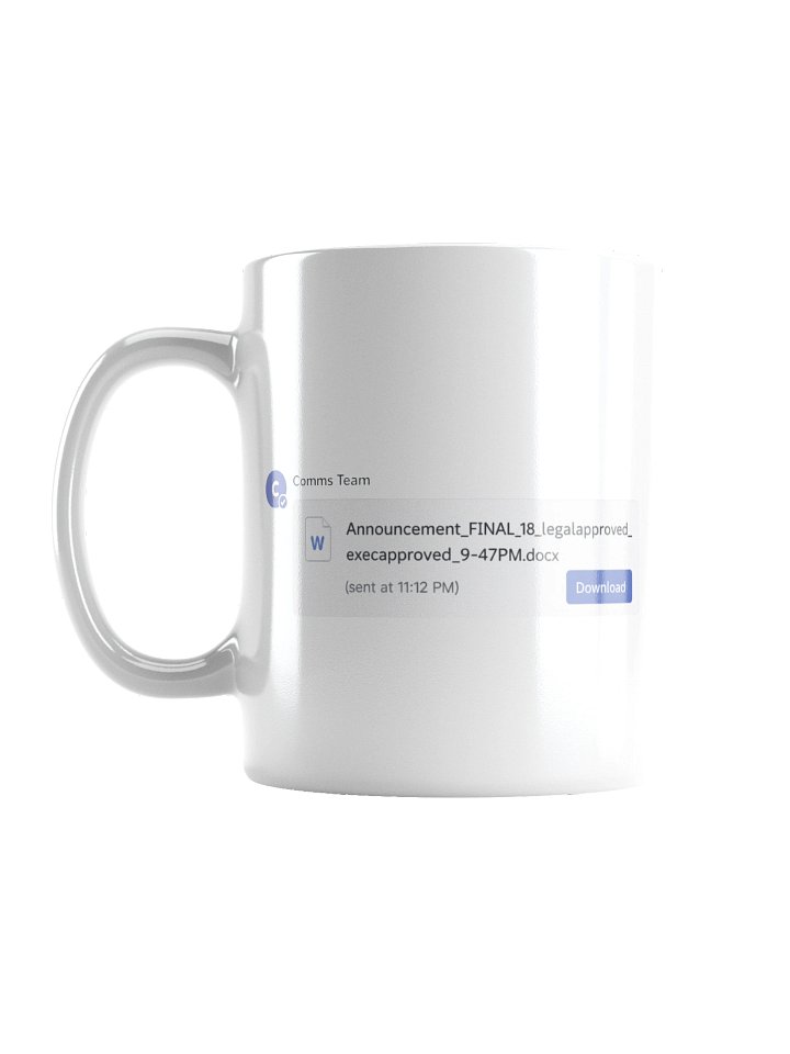 Announcement Final Mug product image (1)