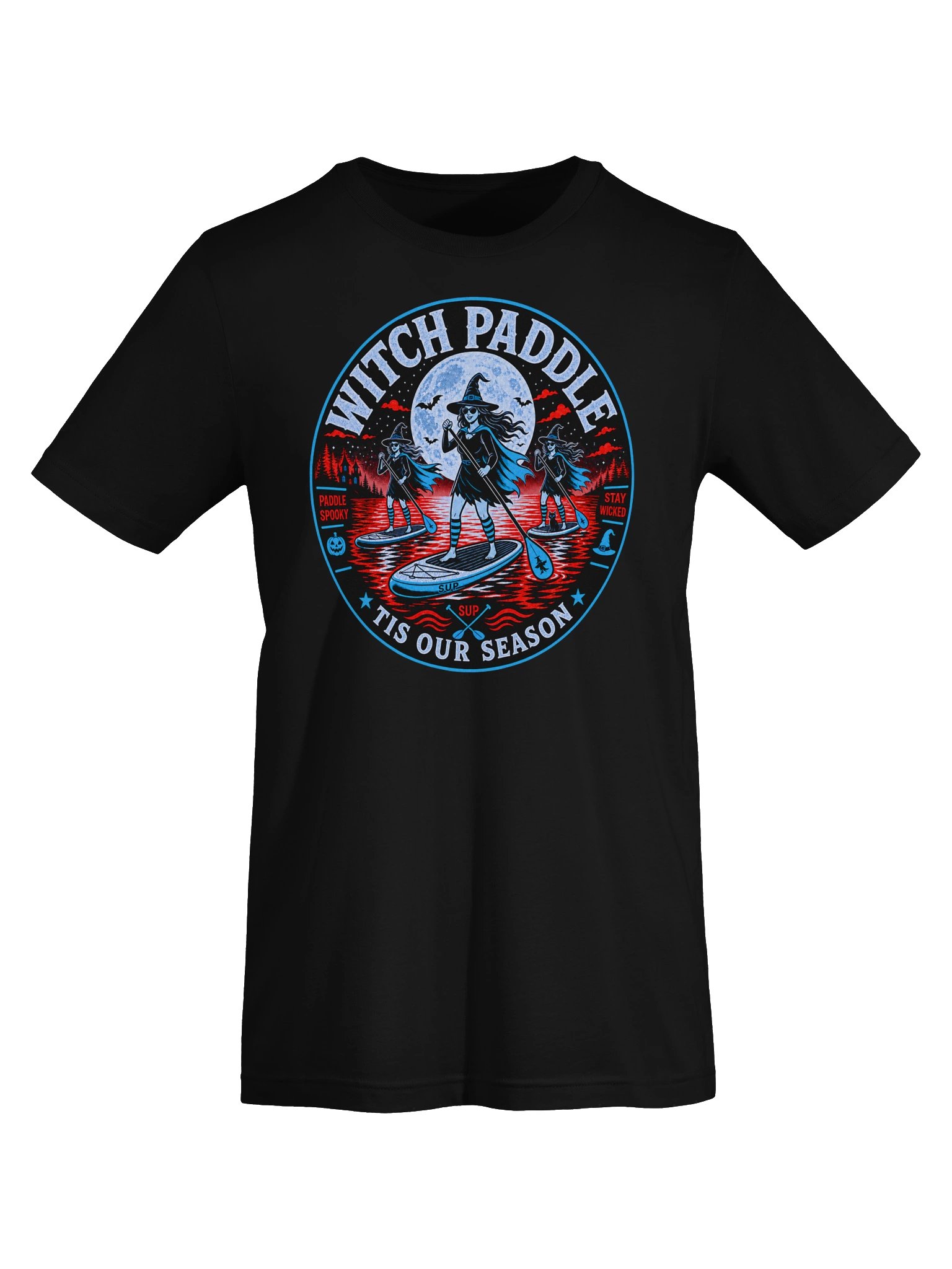 Witch Paddle Tis Our Season Halloween T-Shirt product image (2)