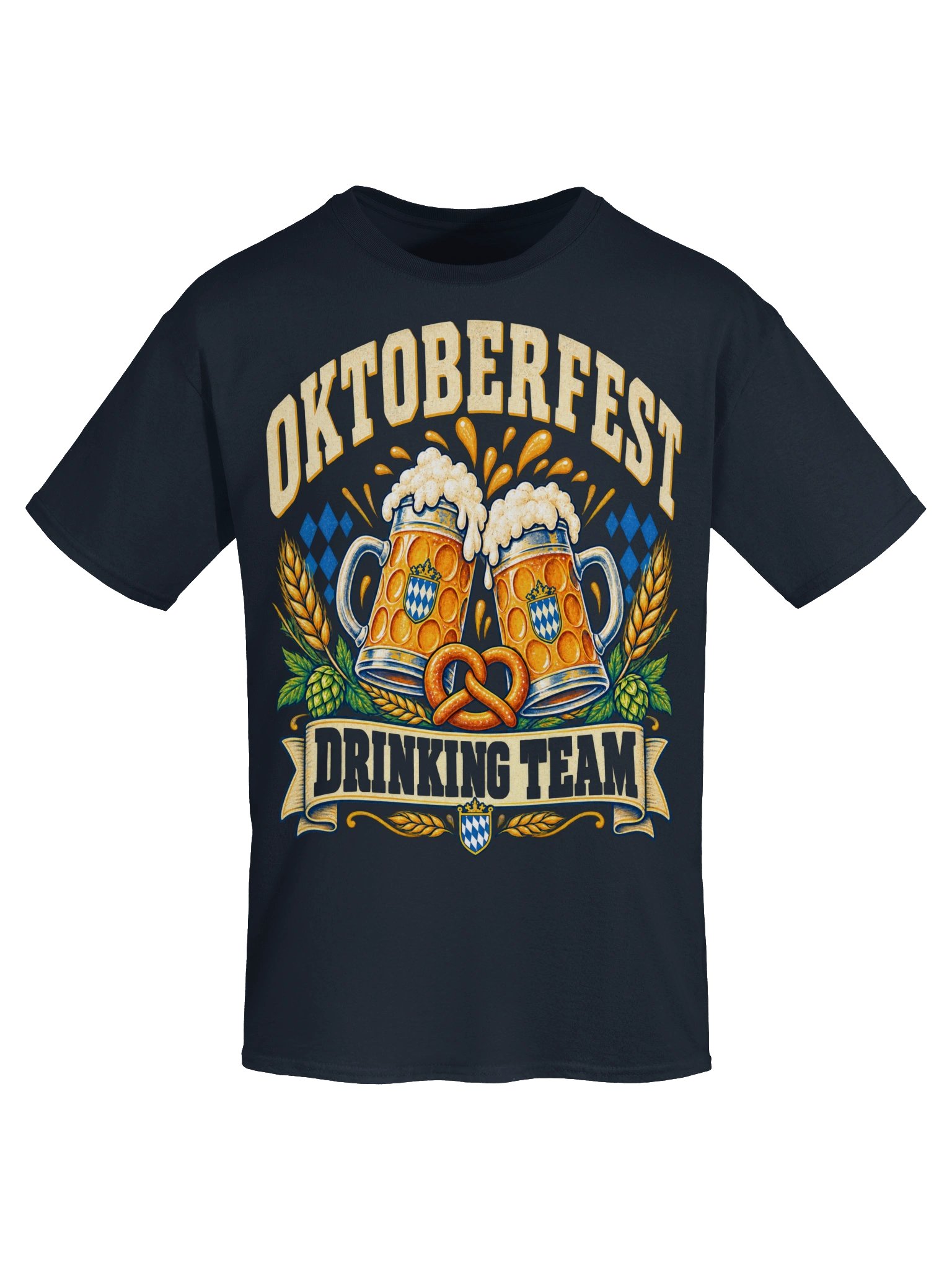 Oktoberfest Drinking Team Beer Steins Vintage Tee product image (85)