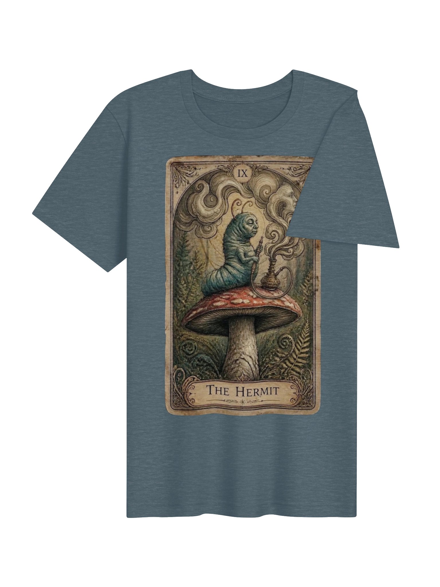Caterpillar Hermit Tarot Shirt, Whimsical Wonderland Tee product image (5)