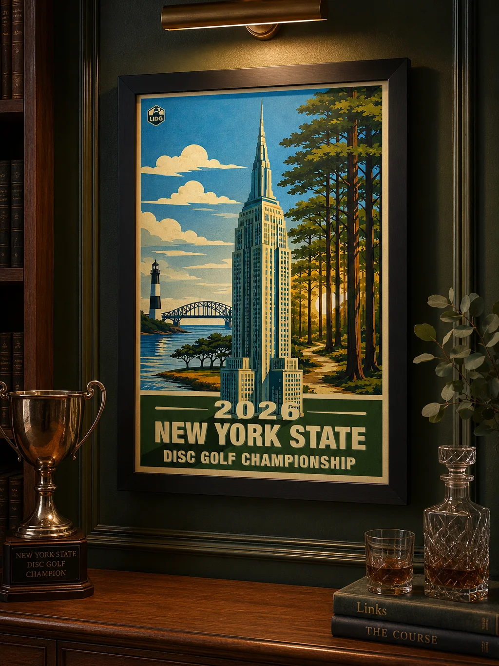 New York State Disc Golf Championship – Framed Poster product image (1)