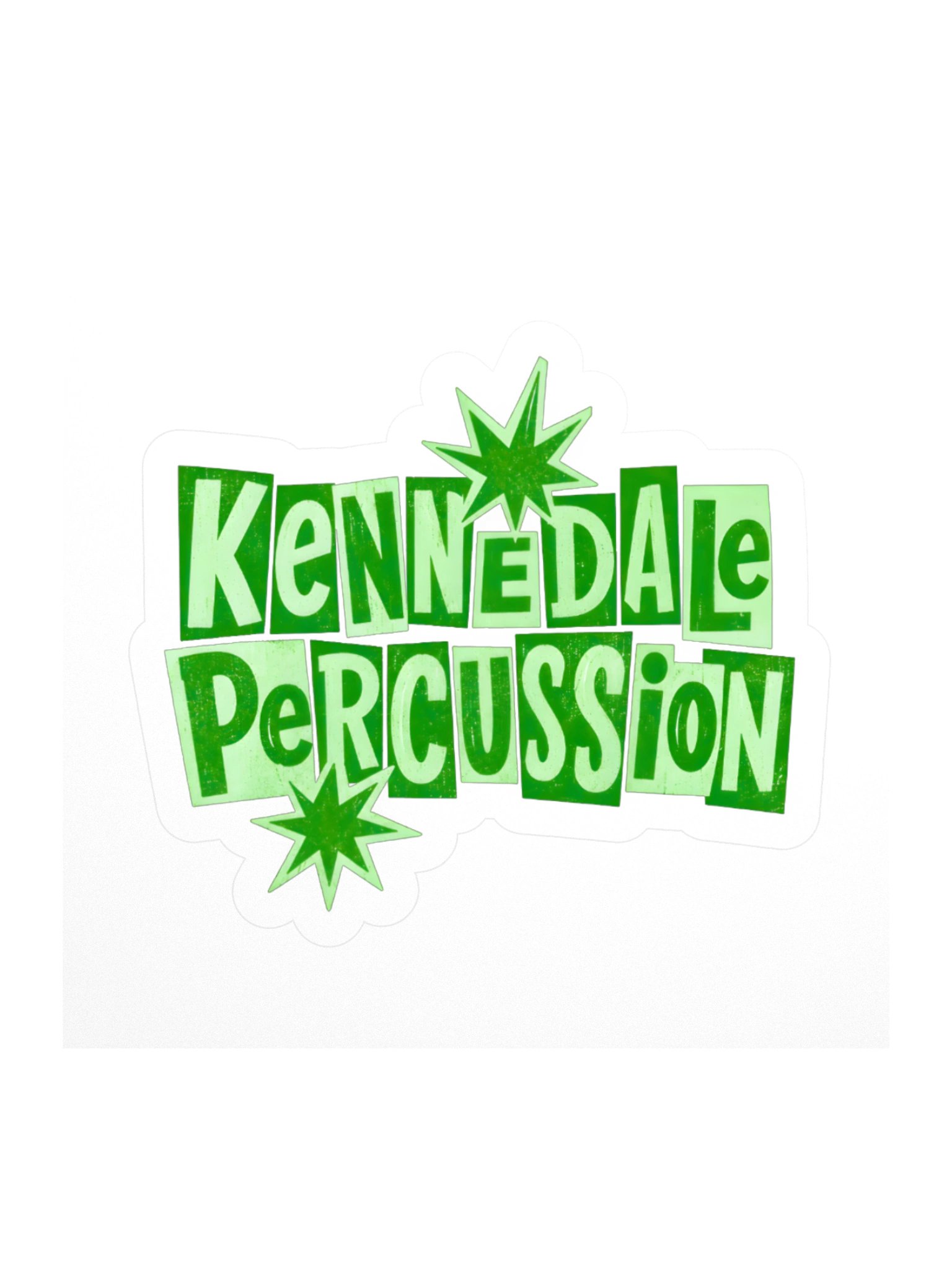 Kennedale Percussion Pop Art Sticker product image (1)