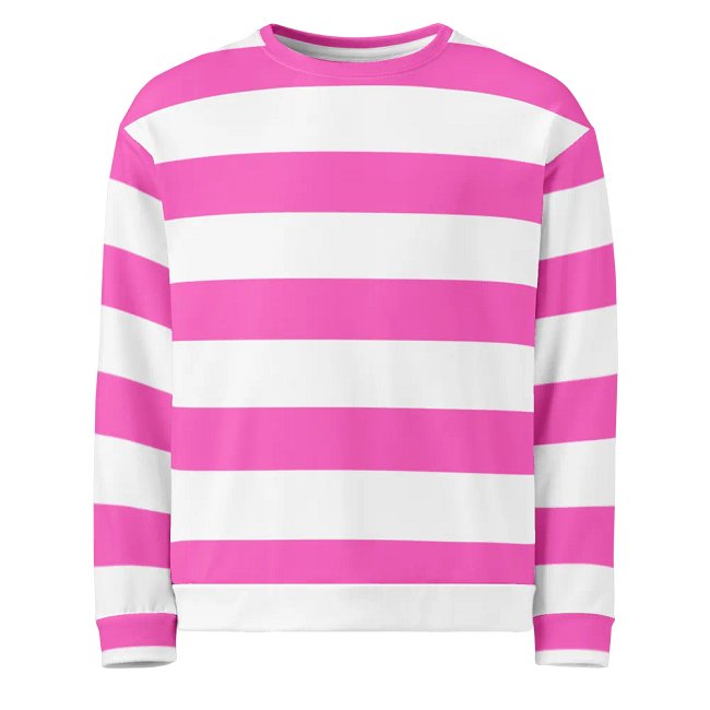 Pink and White Sweatshirt
