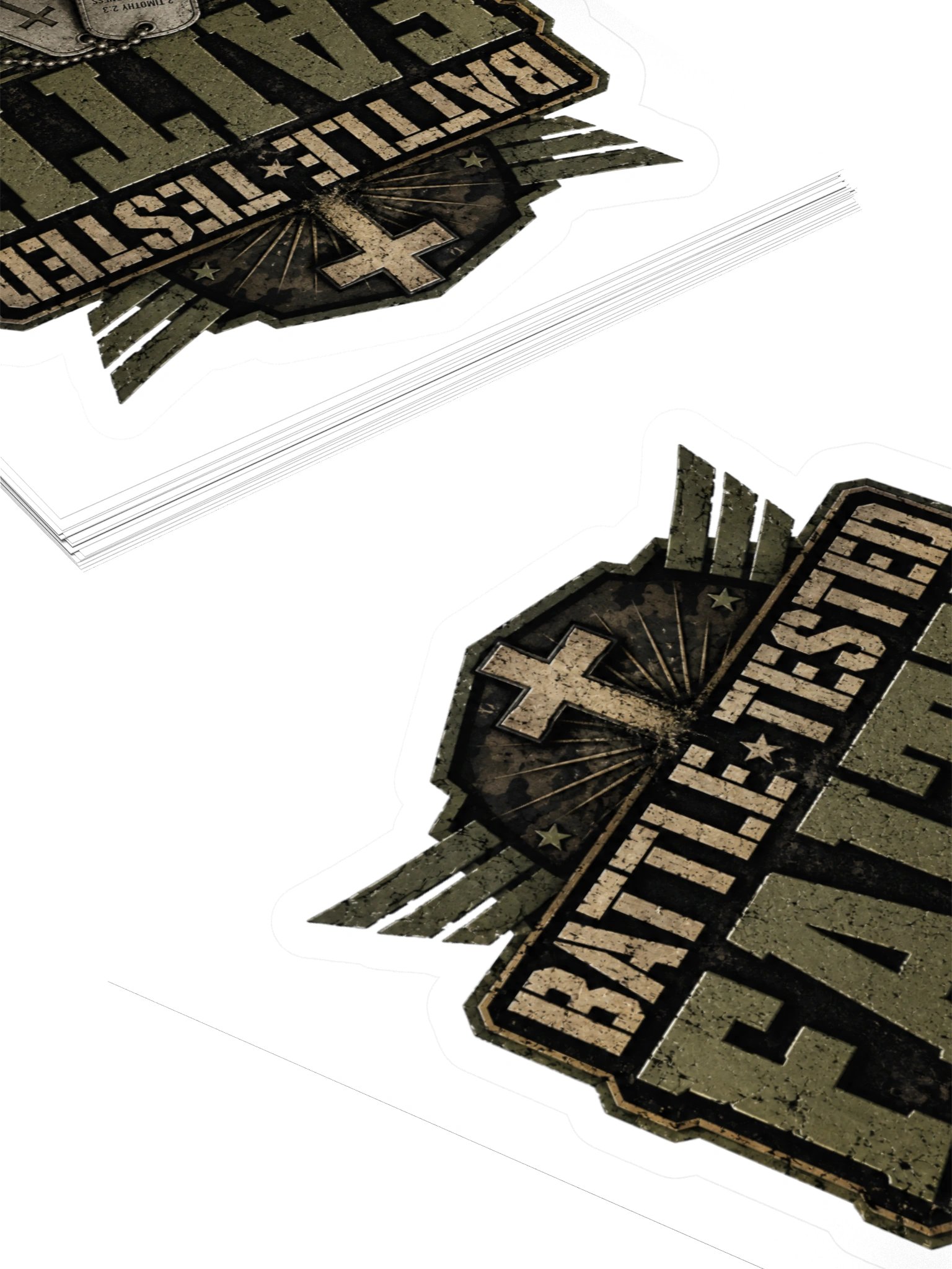 Battle Tested Faith Sticker product image (5)