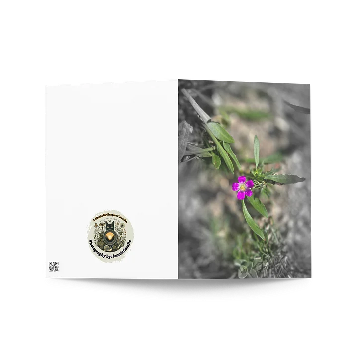 Pretty Purple Flower Greeting Card product image (2)