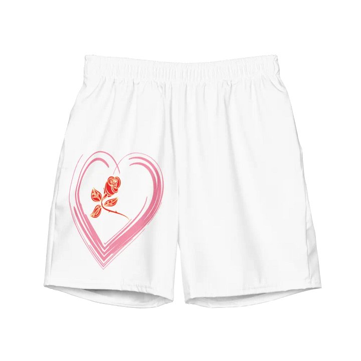 Golden Rose Heart All-Over Swim Trunks product image (2)