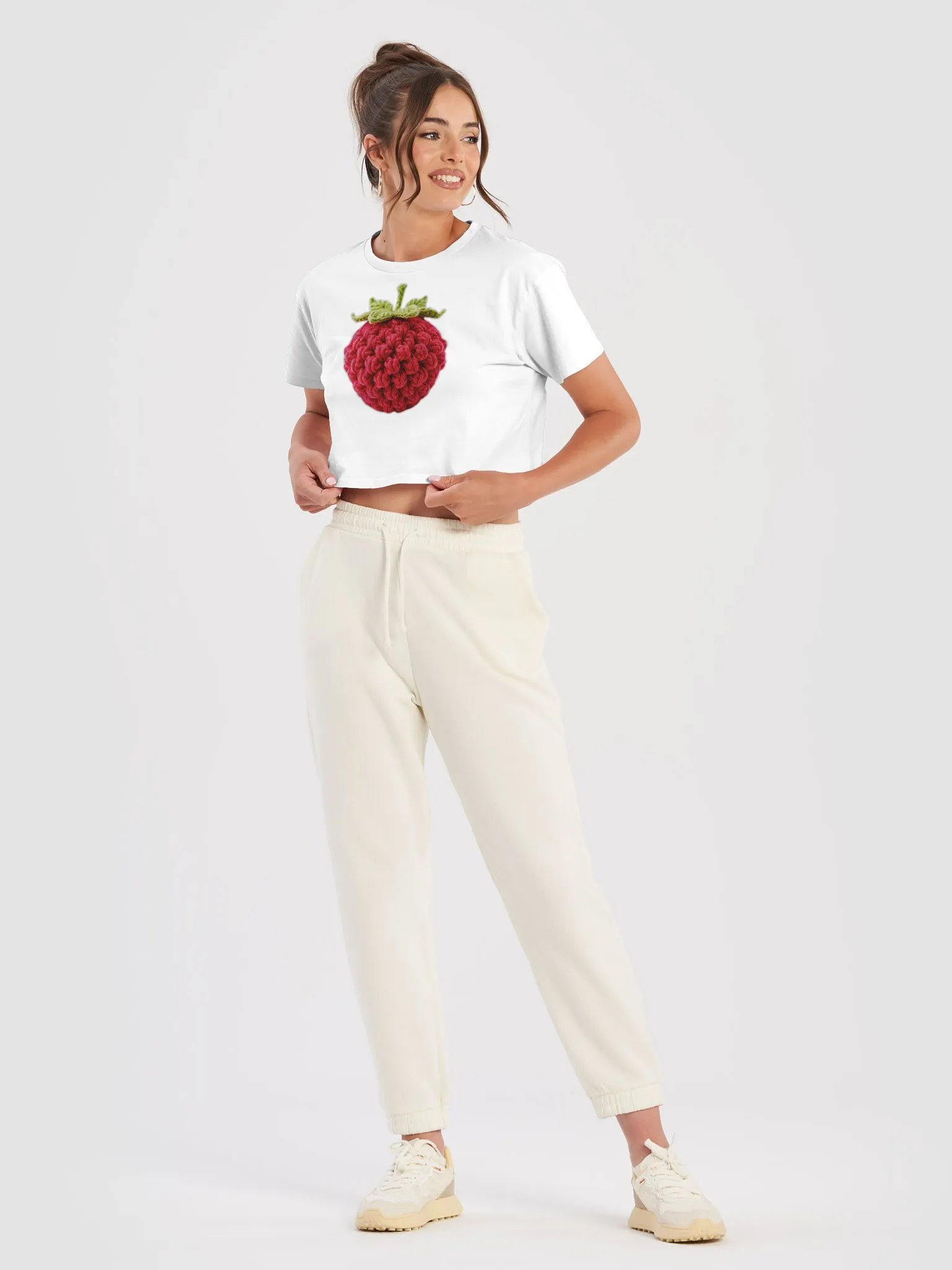 CozyAvocado Women's Premium Raspberry Crop Top #8 product image (29)