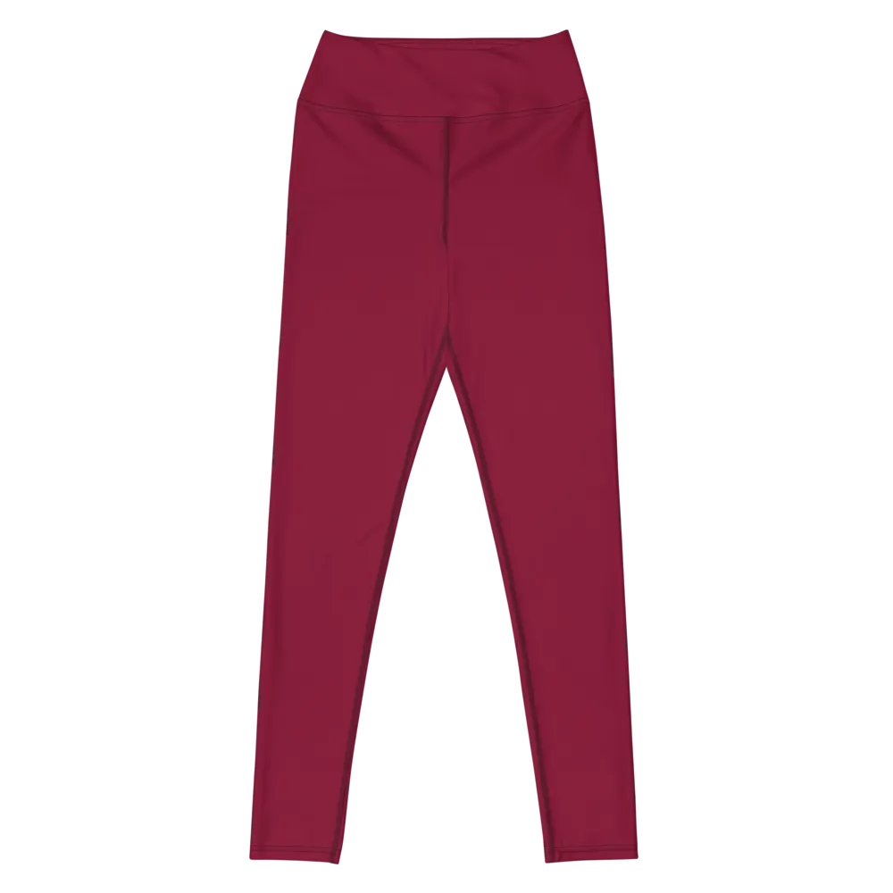 Maroon High-Waist Leggings product image (8)