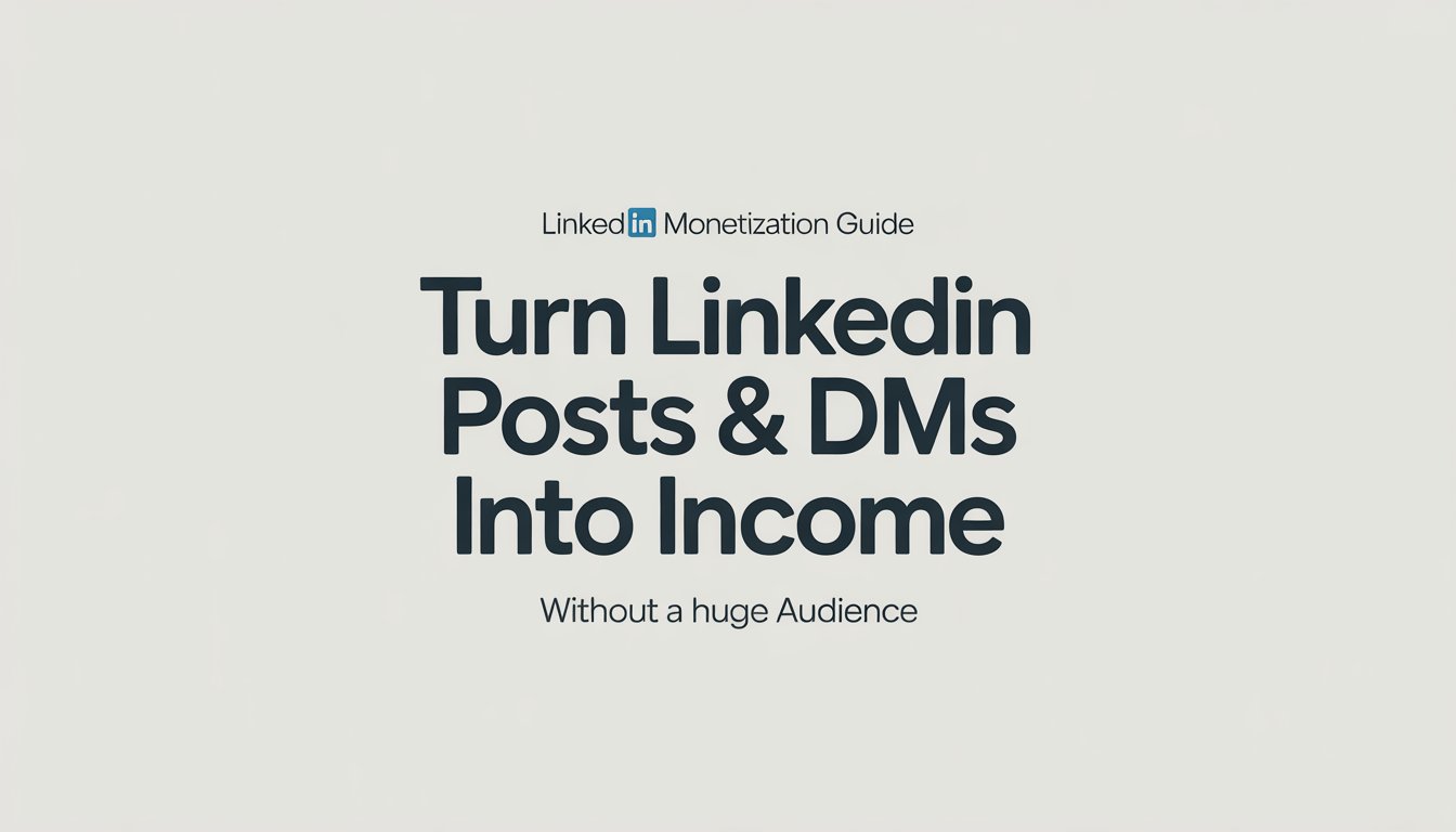 Turn LinkedIn Posts and DMs into Daily income — Without a Huge Audience product image (1)