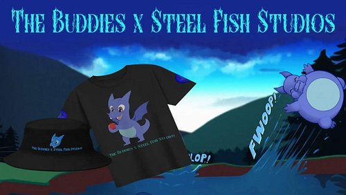 We're doing a merch collaboration with Steel Fish Studios for New Years 2027