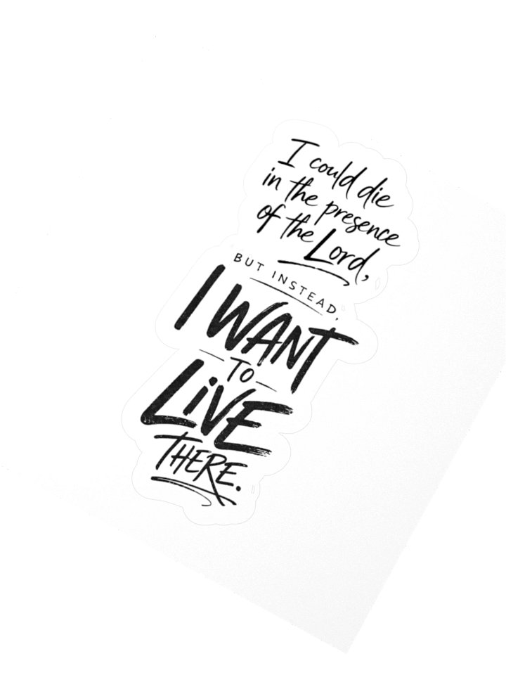 Caught in His Presence Sticker product image (2)