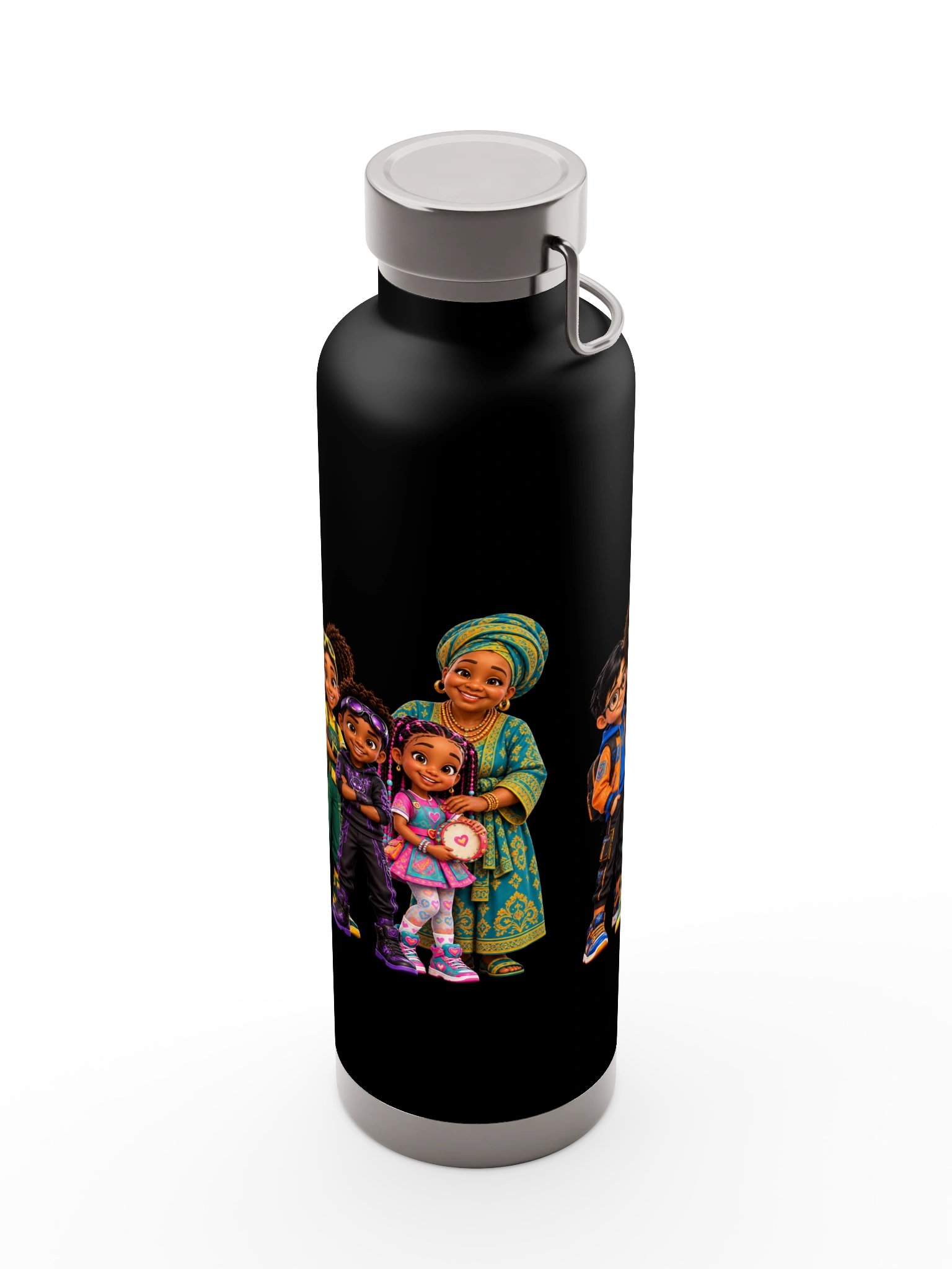 Colorful Cartoon Family Duo Bottle Art product image (28)