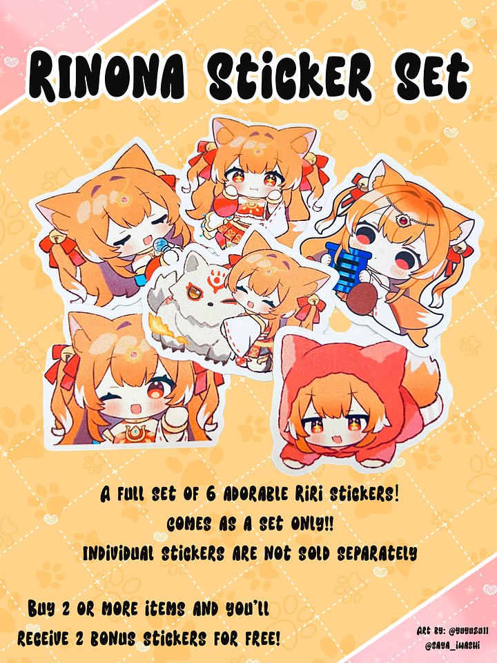 Rinona Sticker Set product image (1)